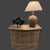 Nice large vintage cork lamp. It is a historical design icon which adds lot of friendliness and warmth to a design. 18”...