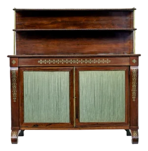 Antique Regency Brass Inlaid Chiffonier, 1820