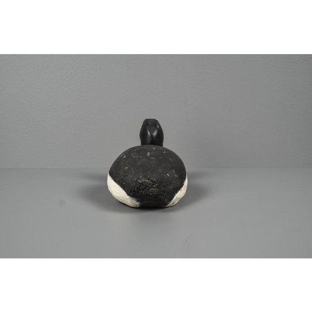 Black Handmade Wooden Duck For Sale - Image 8 of 10