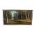 Late 20th Century Signed Bacci Forest Stream Landscape Original Oil Painting, Framed, 38"w X 20"h For Sale