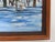 Small contemporary acrylic on paper snowy winter forest landscape painting by Barbara J. Pafume (21st century) Vermont....