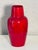 Antique Zsolnay Pecs, Hungary, oxblood red glazed ceramic vase.