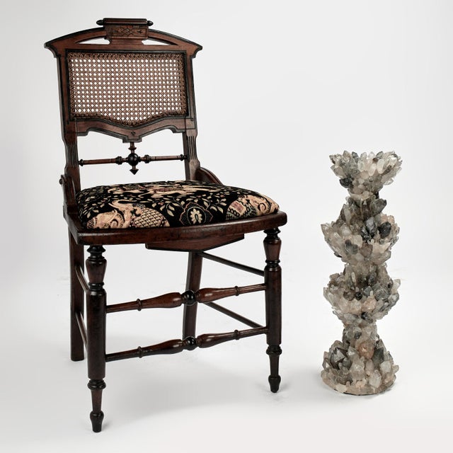 Pair of Vintage Quartz Crystal Candle Stands For Sale - Image 12 of 12