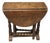 Small Georgian Oak Gate Leg Table the Table Has a Oak Top with Turned Leg, 1800 For Sale