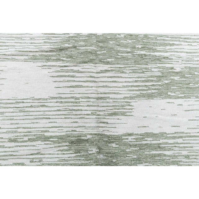 Early 21st Century Modern Scandinavian Gray And Sage Oversized Rug "Sagefall" by Doris Leslie Blau For Sale - Image 5 of 7