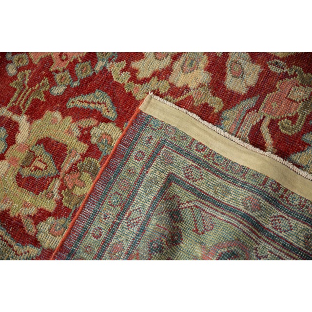 Old New House Vintage Distressed Mahal Carpet - 9' X 11'6" For Sale - Image 4 of 12