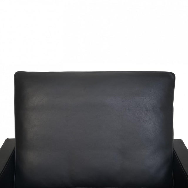 PK31/1 Chair in Black Aniline Leather by Poul Kjærholm, 1970s For Sale - Image 3 of 18