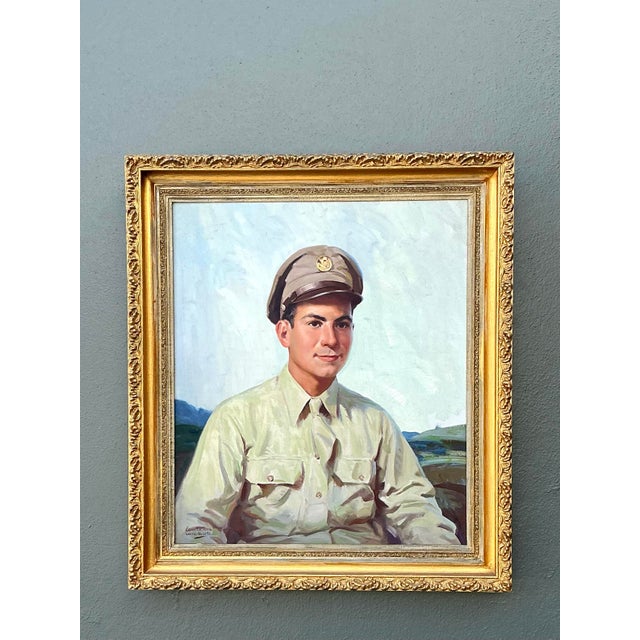 Vintage Original Portrait of Man in Uniform For Sale - Image 4 of 12