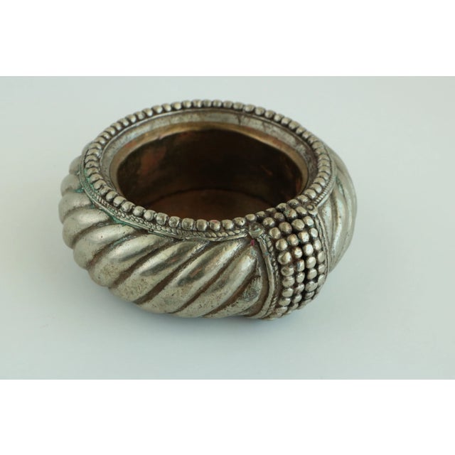 Metal Tribal Bangle Pocket Change Dish or Catchall For Sale - Image 7 of 7