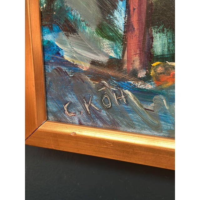 Carl Köhler, Landscape, 1960s, Oil on Panel, Framed For Sale - Image 7 of 16