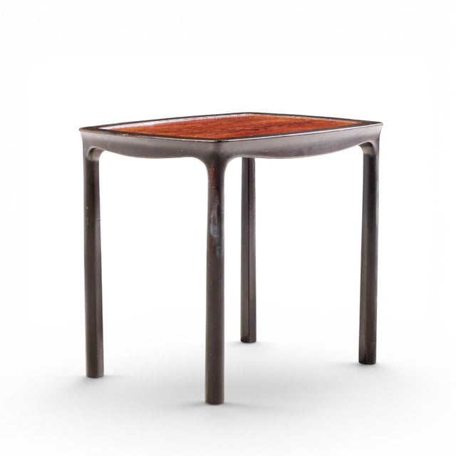 Brown Edward Wormley for Dunbar Mid Century Rosewood Side End Tables - Pair For Sale - Image 8 of 14