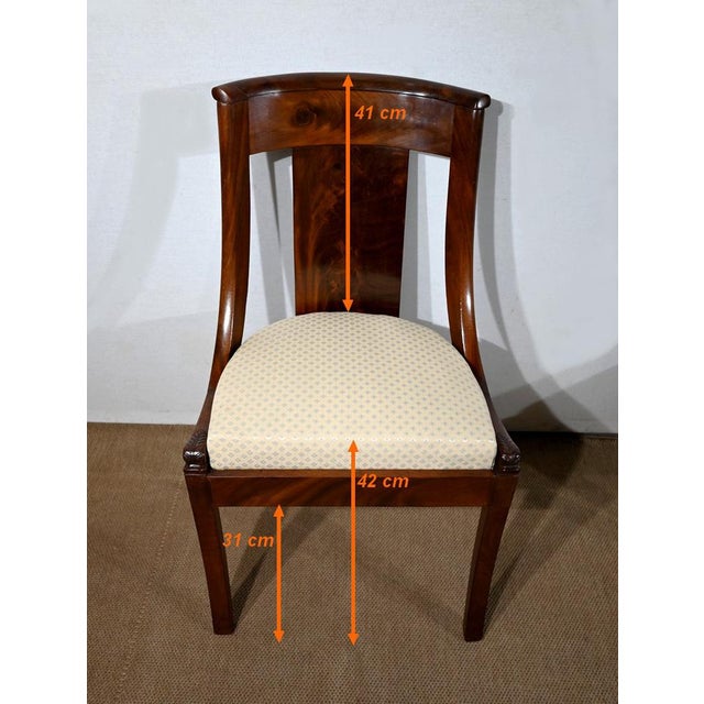 Set of Gondola Chairs in Mahogany For Sale - Image 16 of 18