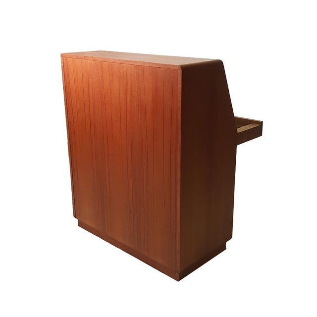 Dyrlund Danish Modern Rolltop Desk/Vanity/Dresser Chairish