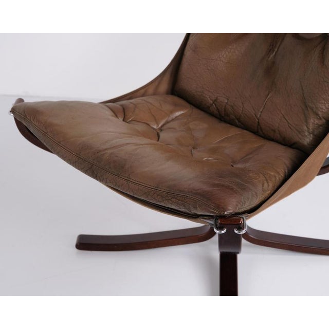 1970s Falcon Lounge Chair by Sigurd Ressell for Vatne Møbler, Norway, 1970s For Sale - Image 5 of 16