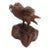 1970s Bohemian Traditional Farmhouse Hand Carved Wood Eagle For Sale