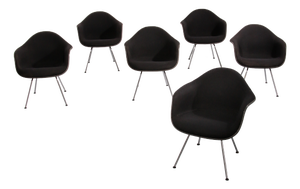Model Dax 1970 Dining Chairs by Charles Eames and Ray Eames, Set of 6