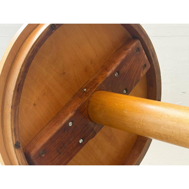 Round Side Table with Cast Iron Base, 1970s For Sale - Image 15 of 17