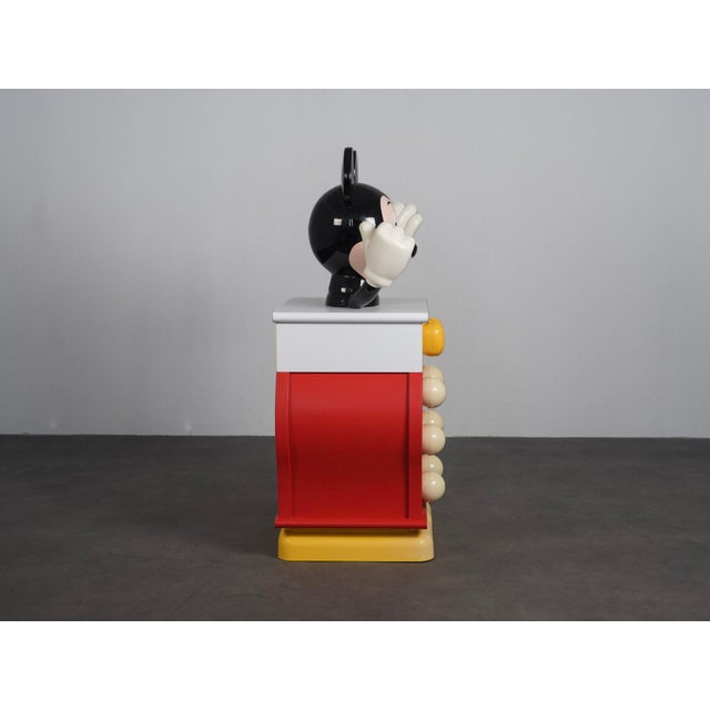 Pop Art Mickey Mouse Chest of Drawers by Pierre Colleu for Starform, France, 1980s For Sale - Image 3 of 10