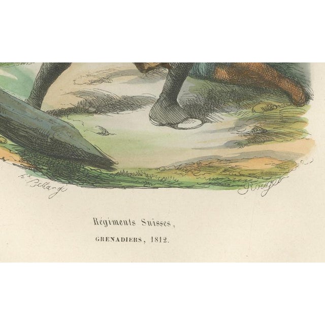 Napoleonic Swiss Grenadier, Régiments Suisses 1812 – Imperial Guard Print This finely executed hand-colored military print...