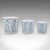 This is a set of three vintage tree planters. A Portuguese, ceramic jardiniere with green & white pattern, dating to the...