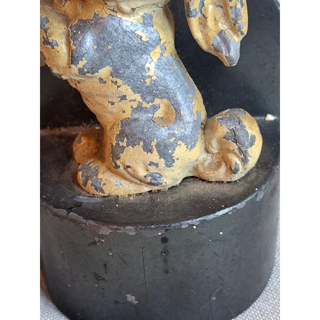 Antique Judd Co Cast Iron Japanese Spaniel Dog Doorstop 1267 Begging Pup 1920s For Sale - Image 10 of 17