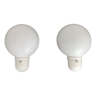 Vintage Italian Lightbulb-Shaped Wall Sconces, 1980s, Set of 2 For Sale
