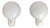 Vintage Italian Lightbulb-Shaped Wall Sconces, 1980s, Set of 2 For Sale