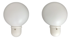 Vintage Italian Lightbulb-Shaped Wall Sconces, 1980s, Set of 2