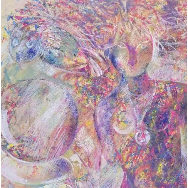 Oil on wooden panel realized by Sebastiano Sanguigni (1931-2012). Hand signed lower right. Includes a gilded contemporary...