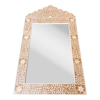 Chelsea House White & Gold Mirror For Sale