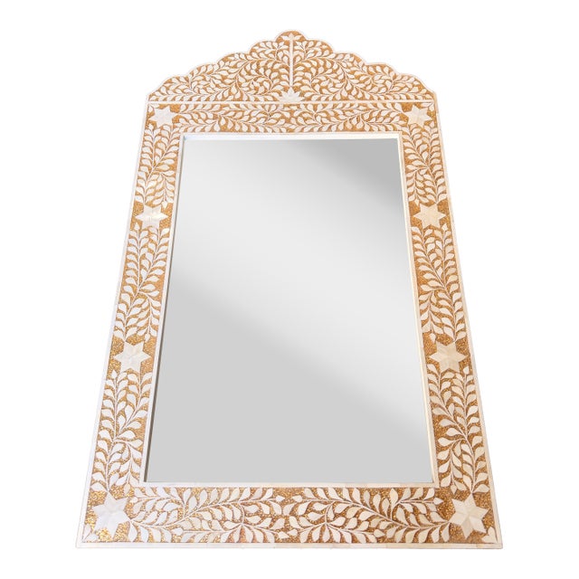 Chelsea House White & Gold Mirror For Sale
