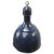 Large factory pendant, blue enamel white interior, brass top e27 / e26. Depending on destination, all our lights are...