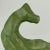 Vintage Ceramic Avocado Green Dog Sculpture in Geometric Form For Sale - Image 9 of 12