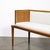 Wood Mid-Century Brass Lined Walnut Settee W/ Cane Detailing & Holly Hunt Upholstery For Sale - Image 7 of 18