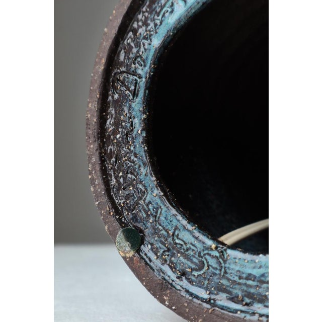 Scandinavian Modern Brutalist Stoneware Table Lamp from Sejer, Denmark, 1960s For Sale - Image 10 of 13