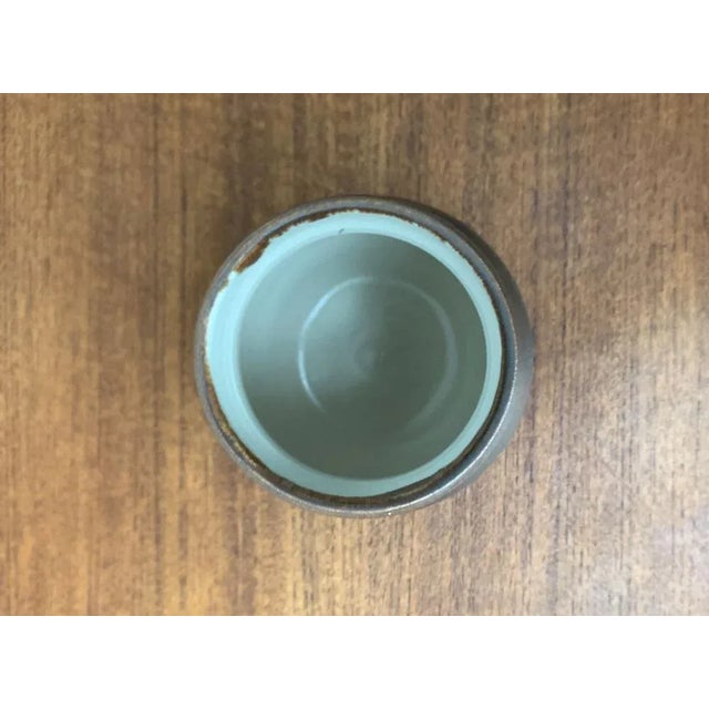 Mid-Century Ceramic Vase Signed H.W., 1960s For Sale - Image 4 of 12