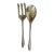 Vintage Wilton Armetale Asparagus Serving Set Bruce Fox Luxury Elegant Silvertone - 2 pcs For Sale