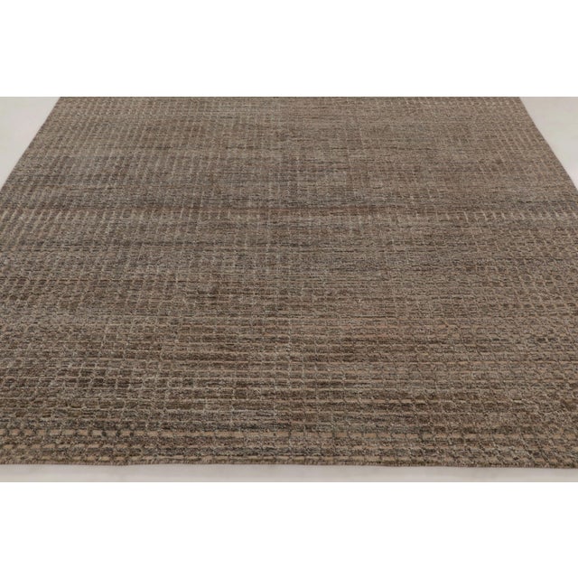 Rug & Kilim Contemporary Textural Rug in Brown Hues, by Rug & Kilim, India For Sale - Image 4 of 10