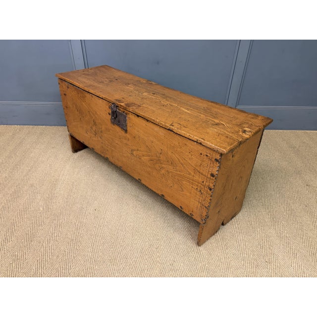 18th Century Elm Coffer, 1750 For Sale - Image 11 of 14