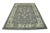 Early 21st Century Gray Floral Design Handwoven Wool Turkish Oushak Rug 6'1" X 8'4" For Sale In Houston - Image 6 of 8