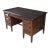 Antique Oak Executive School Teachers Office Library Writing Desk 54" For Sale