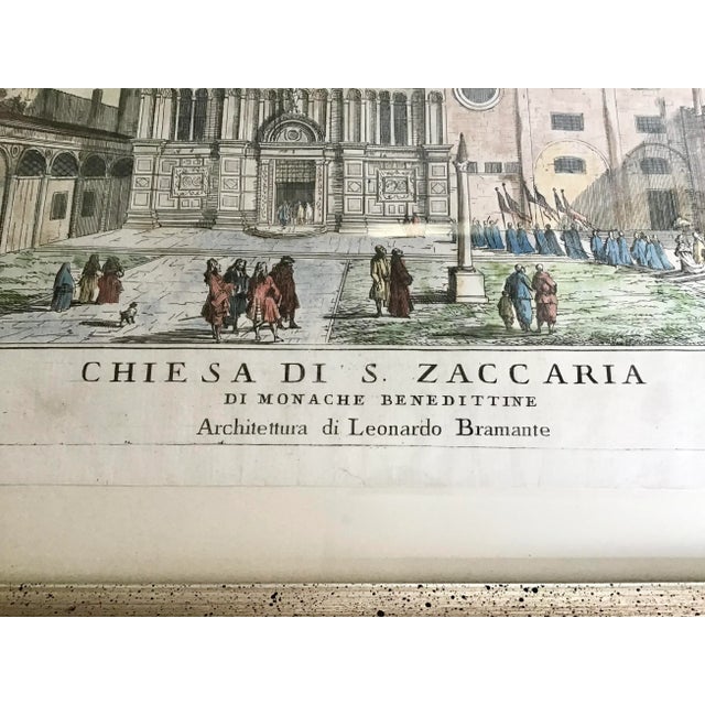 Architectural Italian Lithograph of a Church For Sale In Los Angeles - Image 6 of 8