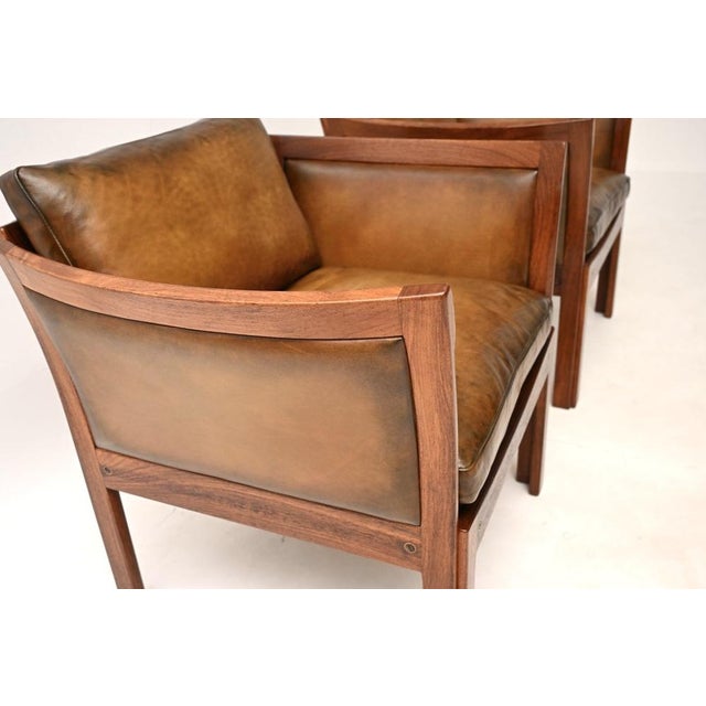 Vintage Danish Armchairs by Illum Wikkelso from CFC Silkeborg, 1960, Set of 2 For Sale - Image 9 of 14