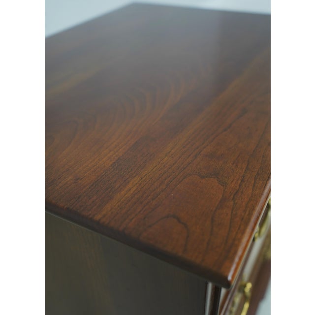 Stickley 3 Drawer Cherry Nightstand Chest For Sale - Image 10 of 18