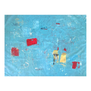 Sarah Trundle, Large Scale Abstract Painting, "Peaceful Waters"