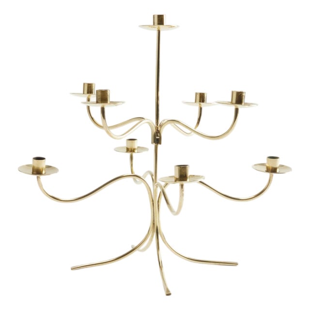 Polished Brass Candelabra by Josef Frank for Svenskt Tenn For Sale