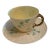 Mid 20th Century Belleek Shamrock Teacup and Saucer For Sale