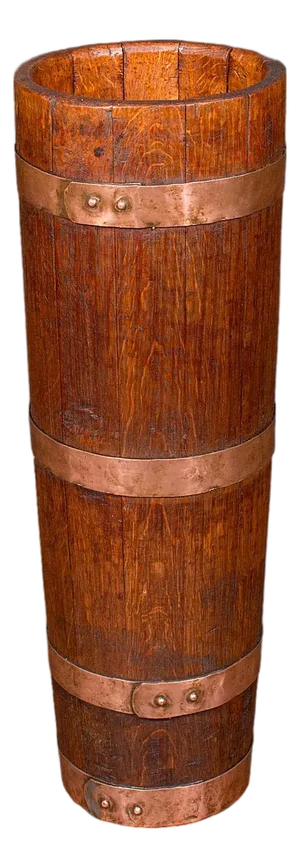 Antique Coopered Stick Loop, English, Victorian Oak Country House Umbrella Stand