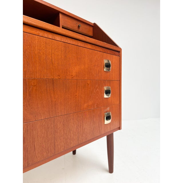 Danish Brown Secretary, 1960s For Sale - Image 13 of 15