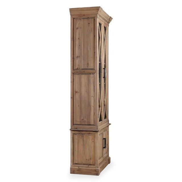Wood Tall Regal Display Cabinet For Sale - Image 7 of 7